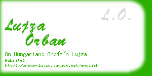 lujza orban business card
